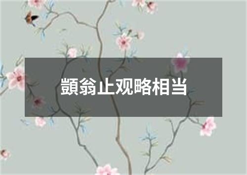 顗翁止观略相当