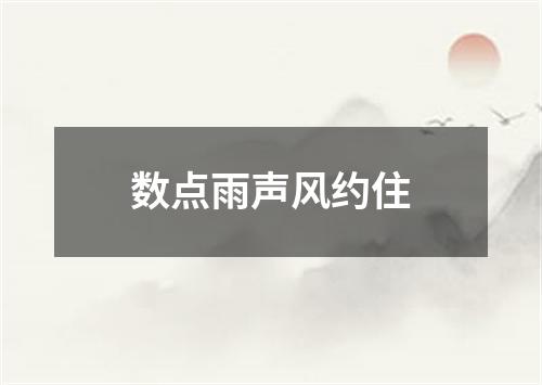 数点雨声风约住