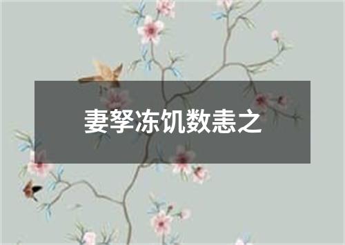 妻孥冻饥数恚之