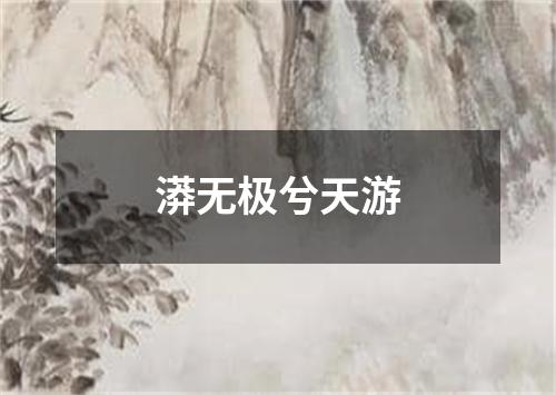 漭无极兮天游