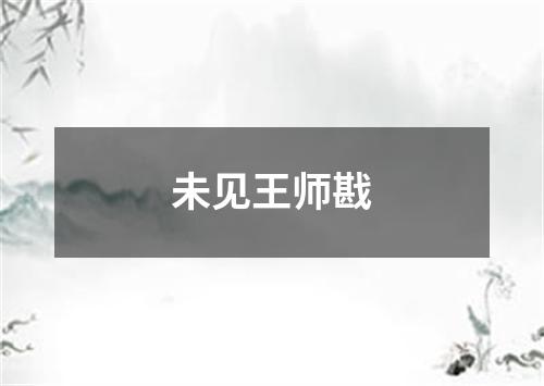 未见王师戡