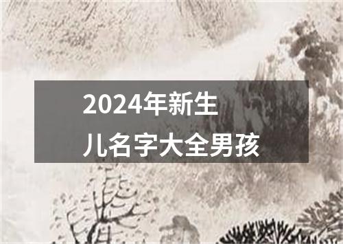 2024年新生儿名字大全男孩