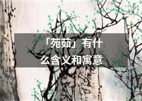 「苑茹」有什么含义和寓意