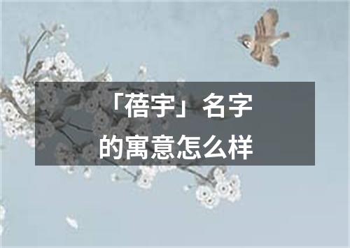 「蓓宇」名字的寓意怎么样