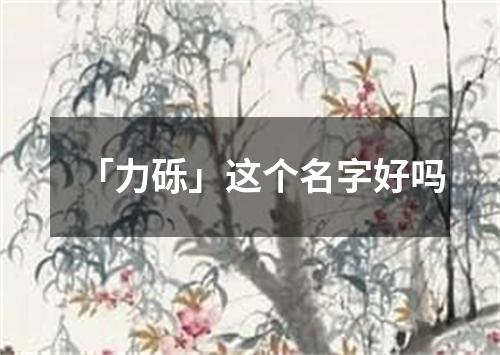 「力砾」这个名字好吗