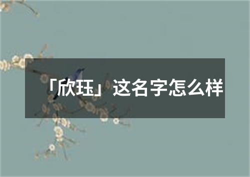 「欣珏」这名字怎么样