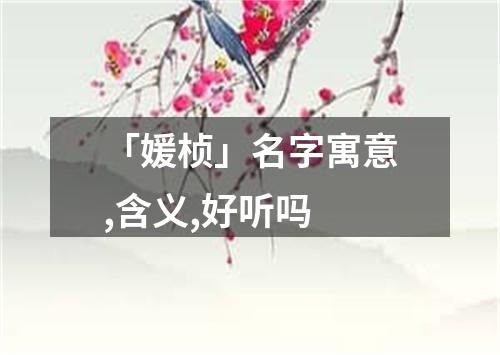 「媛桢」名字寓意,含义,好听吗