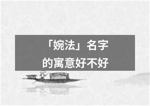 「婉法」名字的寓意好不好