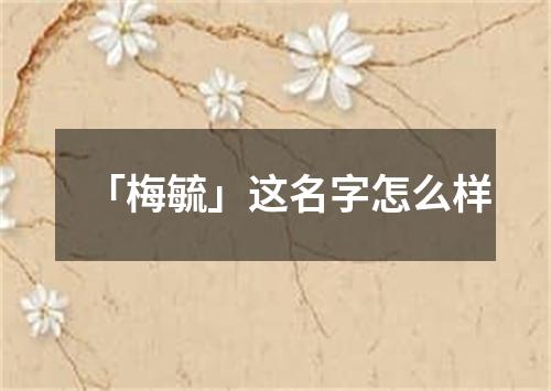 「梅毓」这名字怎么样