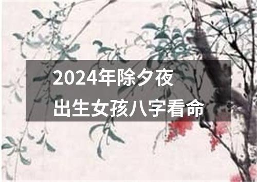 2024年除夕夜出生女孩八字看命