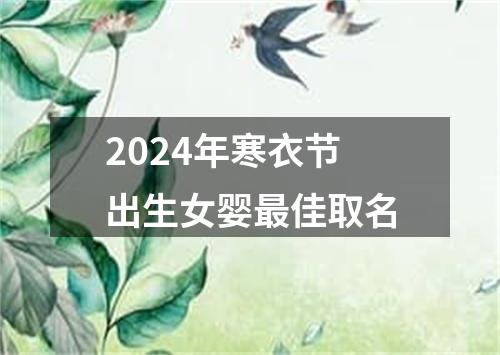 2024年寒衣节出生女婴最佳取名