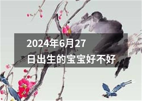 2024年6月27日出生的宝宝好不好