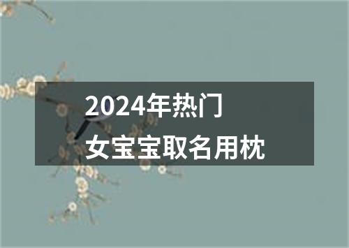 2024年热门女宝宝取名用枕