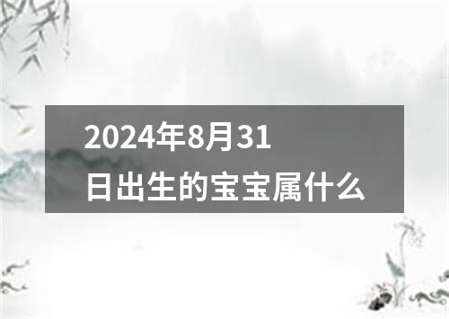 2024年8月31日出生的宝宝属什么