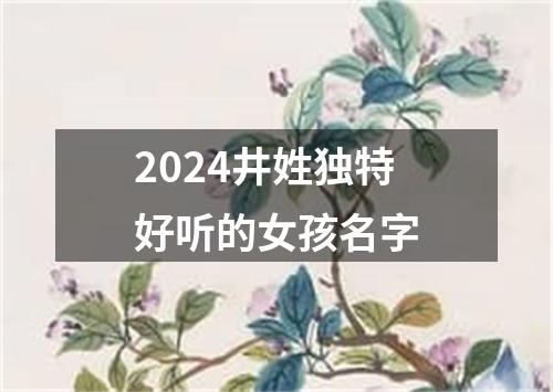 2024井姓独特好听的女孩名字