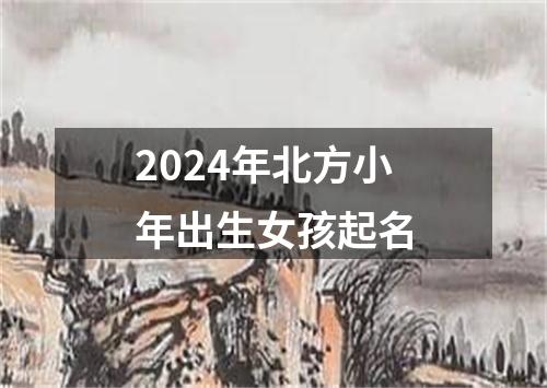 2024年北方小年出生女孩起名