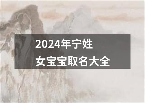 2024年宁姓女宝宝取名大全