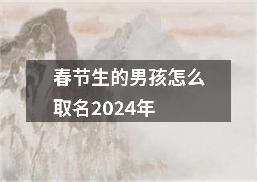 春节生的男孩怎么取名2024年