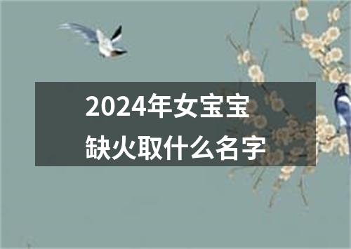 2024年女宝宝缺火取什么名字