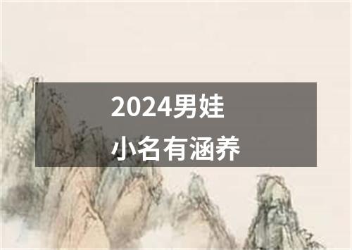 2024男娃小名有涵养