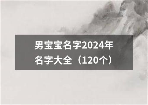 男宝宝名字2024年名字大全（120个）