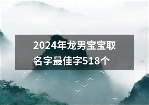 2024年龙男宝宝取名字最佳字518个