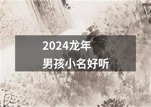 2024龙年男孩小名好听