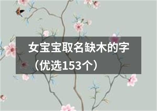 女宝宝取名缺木的字（优选153个）