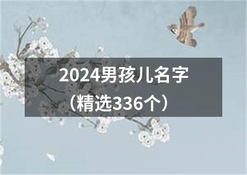 2024男孩儿名字（精选336个）