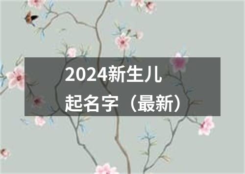 2024新生儿起名字（最新）