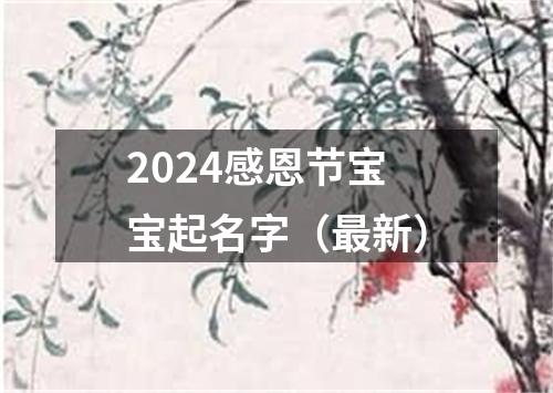 2024感恩节宝宝起名字（最新）