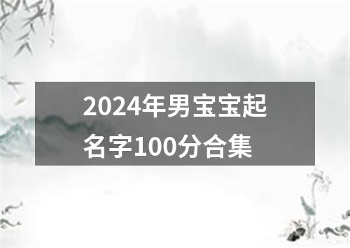 2024年男宝宝起名字100分合集