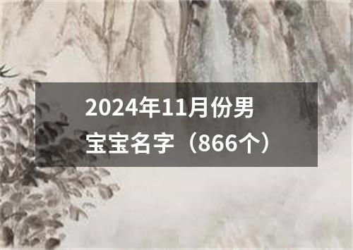 2024年11月份男宝宝名字（866个）