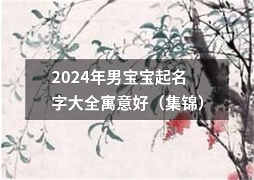 2024年男宝宝起名字大全寓意好（集锦）