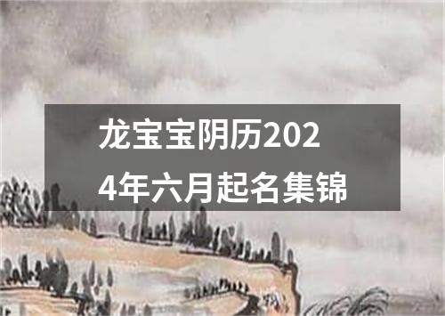 龙宝宝阴历2024年六月起名集锦