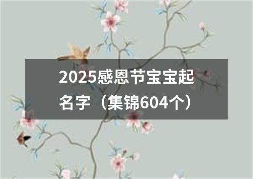 2025感恩节宝宝起名字（集锦604个）