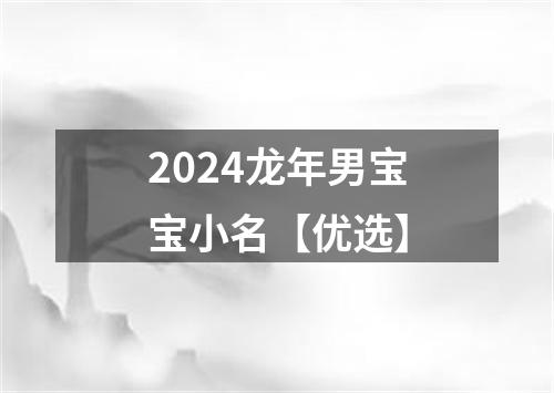 2024龙年男宝宝小名【优选】