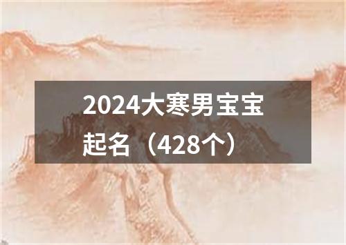 2024大寒男宝宝起名（428个）