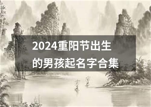 2024重阳节出生的男孩起名字合集