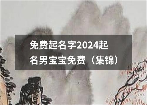 免费起名字2024起名男宝宝免费（集锦）