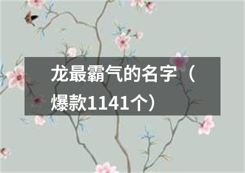 龙最霸气的名字（爆款1141个）