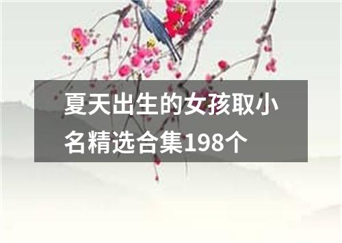 夏天出生的女孩取小名精选合集198个