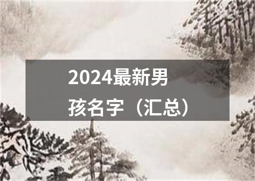 2024最新男孩名字（汇总）