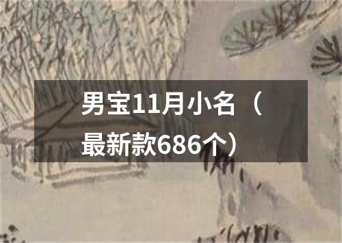 男宝11月小名（最新款686个）