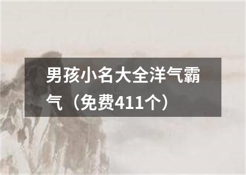 男孩小名大全洋气霸气（免费411个）