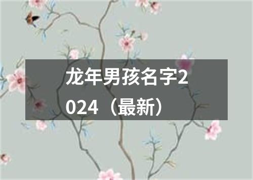 龙年男孩名字2024（最新）