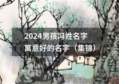 2024男孩冯姓名字寓意好的名字（集锦）