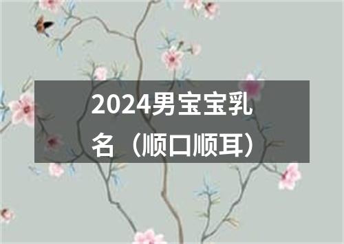 2024男宝宝乳名（顺口顺耳）