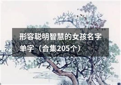 形容聪明智慧的女孩名字单字（合集205个）