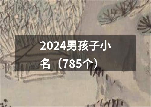 2024男孩子小名（785个）